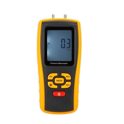 Digital Air Pressure Gauge Manometer Measuring Range 35kPa Temperature Compensation